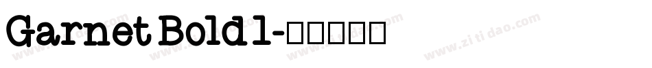 Garnet Bold1字体转换